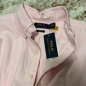 Polo by Ralph Lauren Pink Striped Men's Shirt